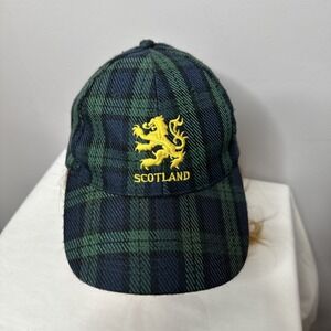 Scotland Baseball Hat Green Blue Cap Plaid Logo